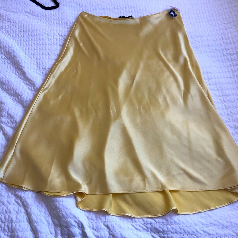 Silk Midi Skirt